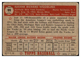 1952 Topps Baseball #099 Gene Woodling Yankees PR-FR 488094