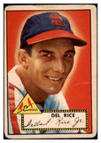 1952 Topps Baseball #100 Del Rice Cardinals FR-GD 488096