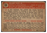 1952 Topps Baseball #100 Del Rice Cardinals FR-GD 488096