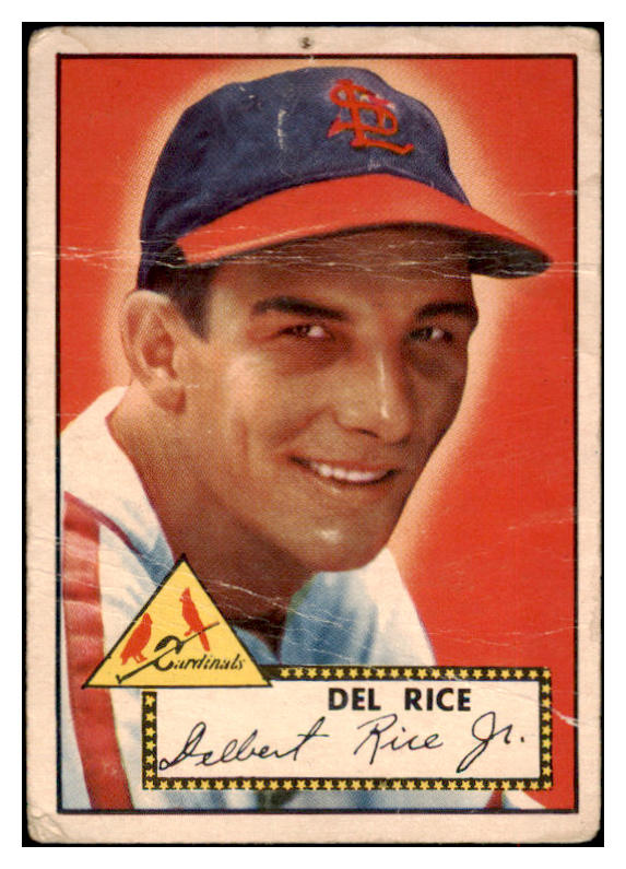 1952 Topps Baseball #100 Del Rice Cardinals PR-FR 488097