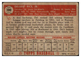 1952 Topps Baseball #100 Del Rice Cardinals PR-FR 488097