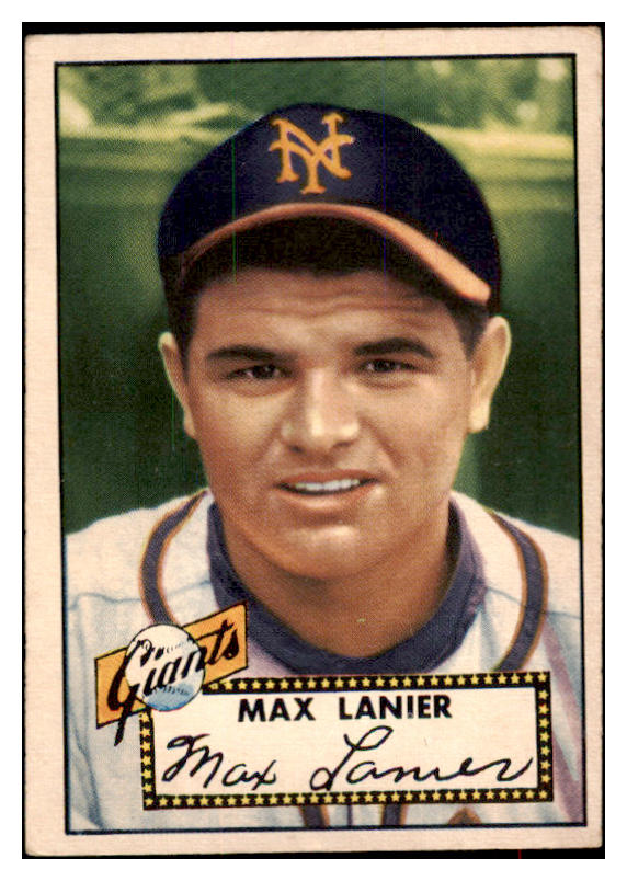 1952 Topps Baseball #101 Max Lanier Giants VG-EX 488098