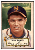 1952 Topps Baseball #101 Max Lanier Giants VG 488099