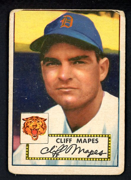 1952 Topps Baseball #103 Cliff Mapes Tigers FR-GD 488104