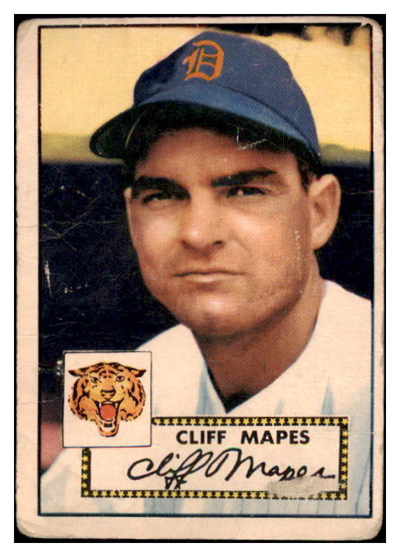 1952 Topps Baseball #103 Cliff Mapes Tigers PR-FR 488105