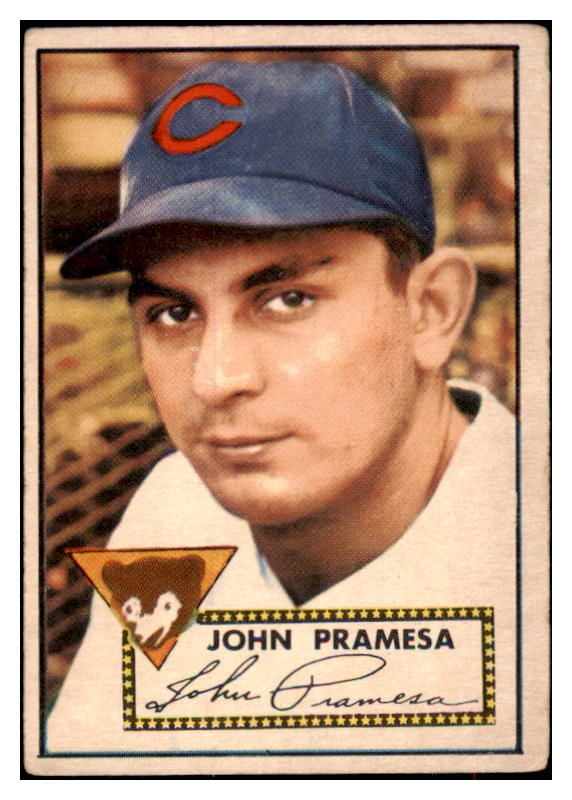 1952 Topps Baseball #105 John Pramesa Cubs VG 488110