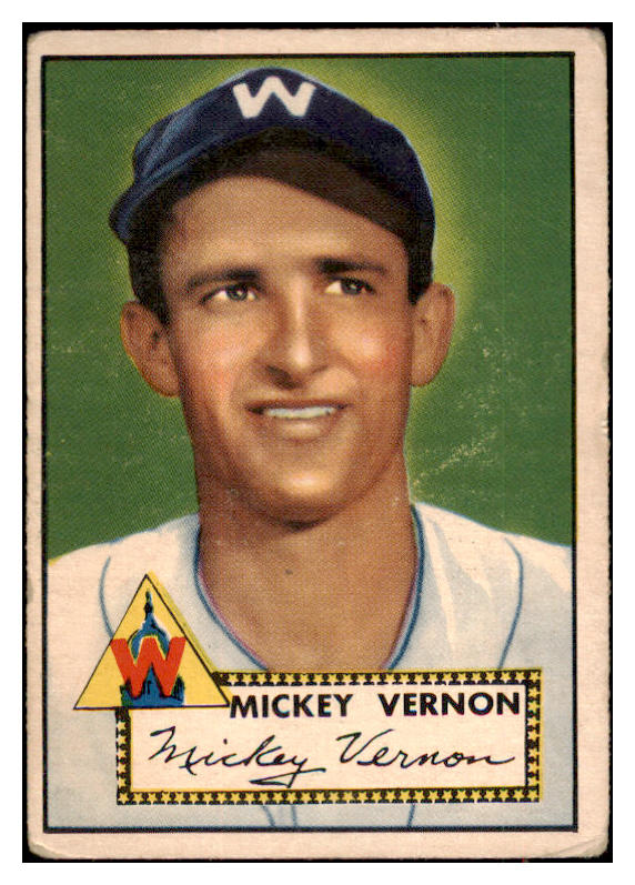 1952 Topps Baseball #106 Mickey Vernon Senators GD-VG 488113