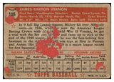 1952 Topps Baseball #106 Mickey Vernon Senators Fair 488114