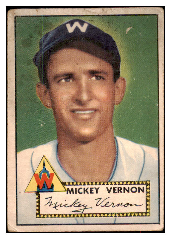 1952 Topps Baseball #106 Mickey Vernon Senators FR-GD 488115