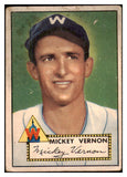 1952 Topps Baseball #106 Mickey Vernon Senators FR-GD 488115