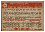 1952 Topps Baseball #107 Connie Ryan Phillies VG 488118