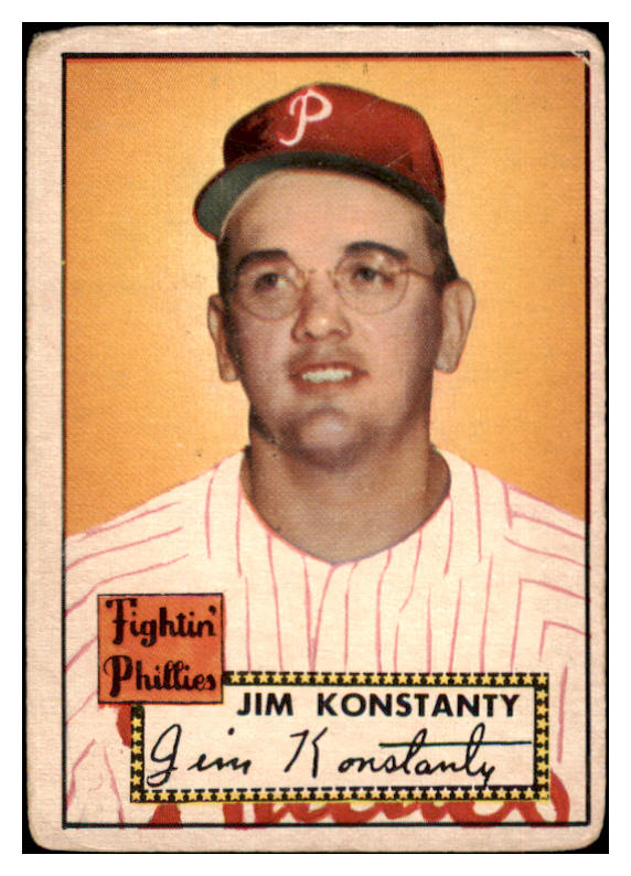 1952 Topps Baseball #108 Jim Konstanty Phillies FR-GD 488119