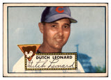 1952 Topps Baseball #110 Dutch Leonard Cubs VG 488122