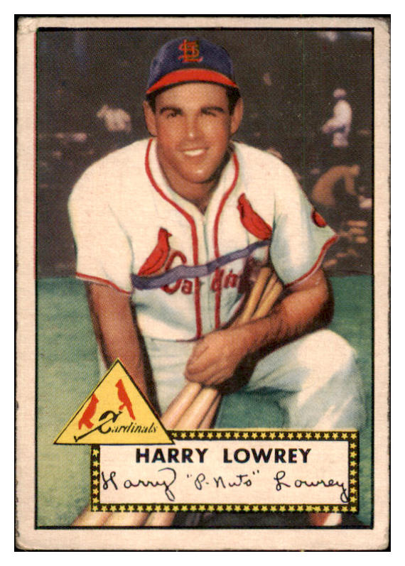 1952 Topps Baseball #111 Peanuts Lowrey Cardinals VG 488126