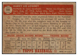 1952 Topps Baseball #111 Peanuts Lowrey Cardinals VG 488126