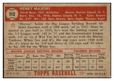 1952 Topps Baseball #112 Hank Majeski A's VG-EX 488130