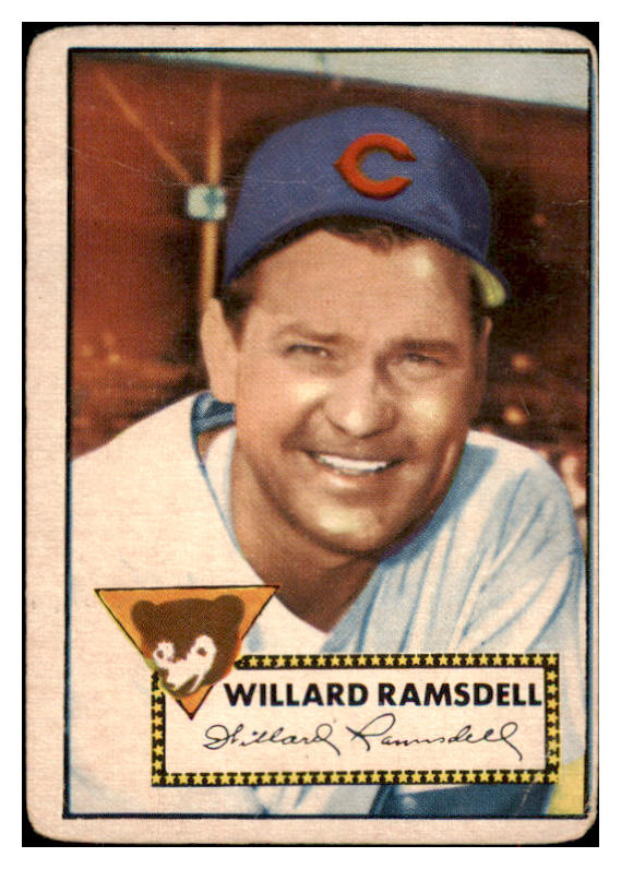 1952 Topps Baseball #114 Willard Ramsdell Cubs PR-FR 488135