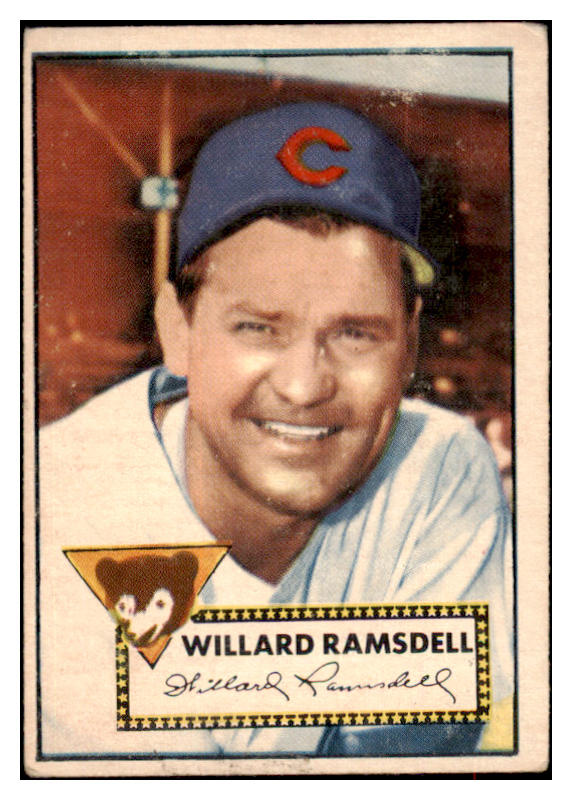 1952 Topps Baseball #114 Willard Ramsdell Cubs GD-VG 488136