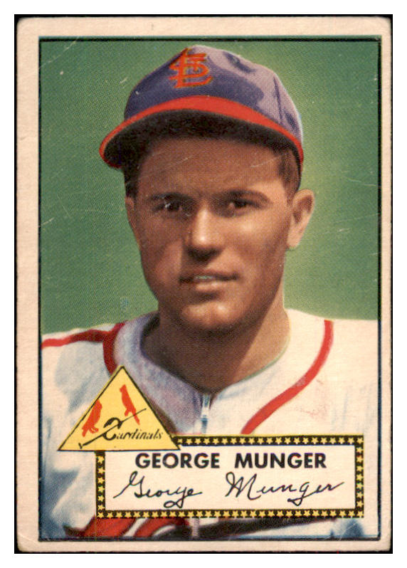 1952 Topps Baseball #115 George Munger Cardinals VG 488139