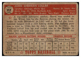 1952 Topps Baseball #117 Sherm Lollar White Sox FR-GD 488141