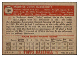 1952 Topps Baseball #119 Maurice McDermott Red Sox VG-EX 488145