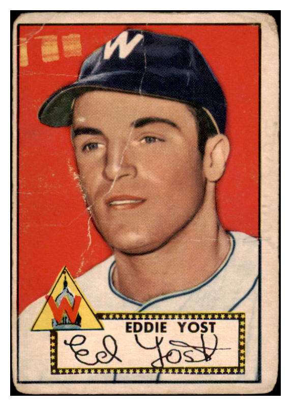 1952 Topps Baseball #123 Eddie Yost Senators PR-FR 488154