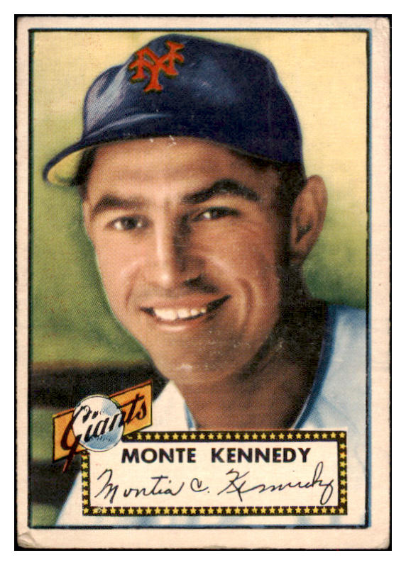 1952 Topps Baseball #124 Monte Kennedy Giants VG 488156