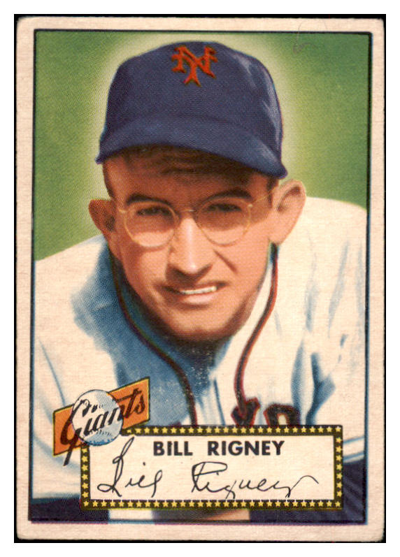1952 Topps Baseball #125 Bill Rigney Giants VG 488159