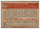 1952 Topps Baseball #128 Don Bollweg Yankees FR-GD 488164