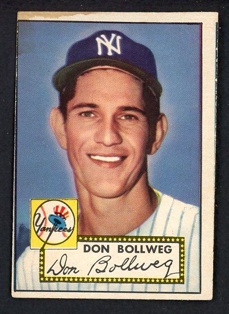 1952 Topps Baseball #128 Don Bollweg Yankees FR-GD 488165