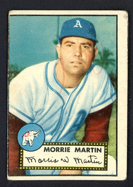 1952 Topps Baseball #131 Morrie Martin A's Fair 488171