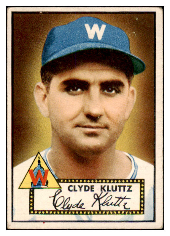 1952 Topps Baseball #132 Clyde Kluttz Senators VG-EX 488172