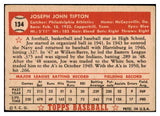 1952 Topps Baseball #134 Joe Tipton A's VG-EX 488179