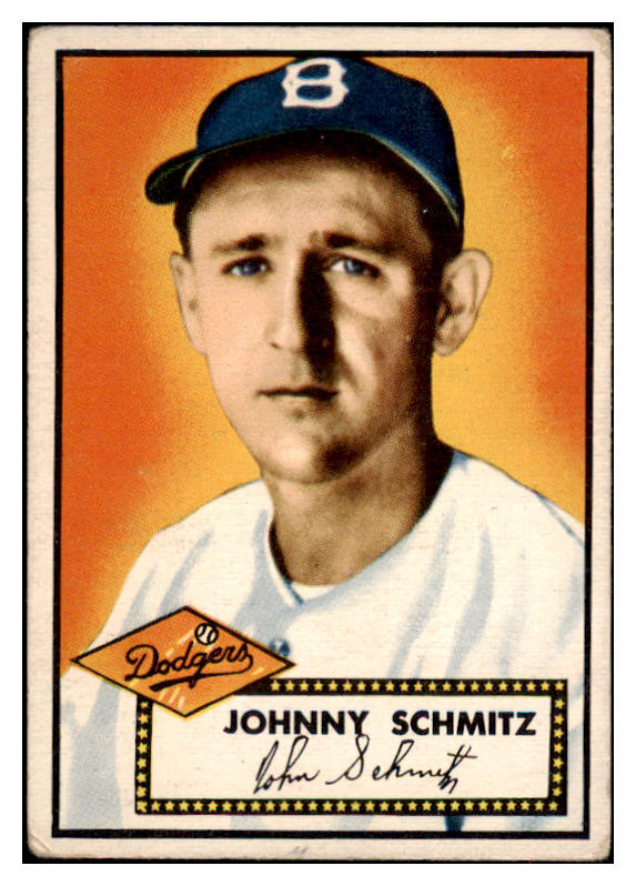 1952 Topps Baseball #136 Johnny Schmitz Dodgers VG-EX 488184