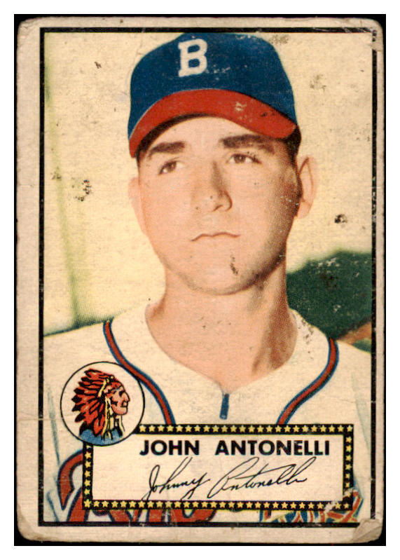 1952 Topps Baseball #140 John Antonelli Braves FR-GD 488192