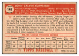 1952 Topps Baseball #148 Johnny Klippstein Cubs EX 488209