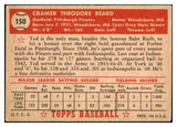 1952 Topps Baseball #150 Ted Beard Pirates FR-GD 488213
