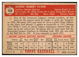 1952 Topps Baseball #152 Al Evans Red Sox VG-EX 488218