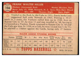 1952 Topps Baseball #156 Frank Hiller Reds FR-GD 488226