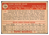 1952 Topps Baseball #156 Frank Hiller Reds PR-FR 488227