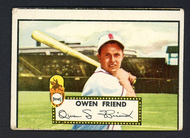 1952 Topps Baseball #160 Owen Friend Browns PR-FR 488233