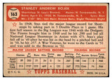 1952 Topps Baseball #163 Stan Rojek Browns VG 488239