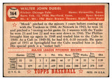 1952 Topps Baseball #164 Walt Dubiel Cubs VG 488241