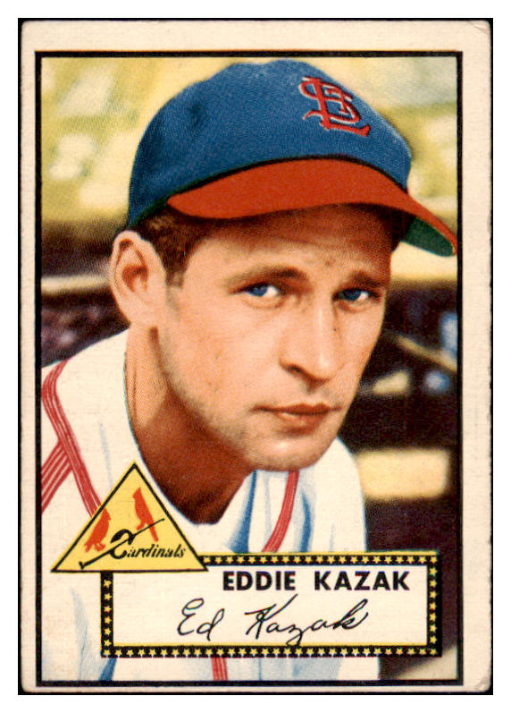 1952 Topps Baseball #165 Eddie Kazak Cardinals VG-EX 488243