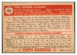 1952 Topps Baseball #166 Paul Lapalme Pirates VG 488245
