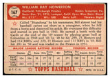 1952 Topps Baseball #167 Bill Howerton Pirates VG 488247