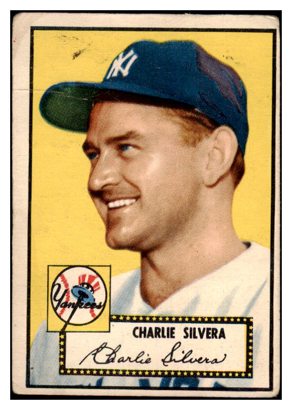 1952 Topps Baseball #168 Charlie Silvera Yankees GD-VG 488251