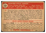 1952 Topps Baseball #169 Howie Judson White Sox PR-FR 488253