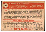 1952 Topps Baseball #169 Howie Judson White Sox VG 488254