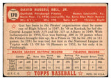 1952 Topps Baseball #170 Gus Bell Pirates PR-FR 488255